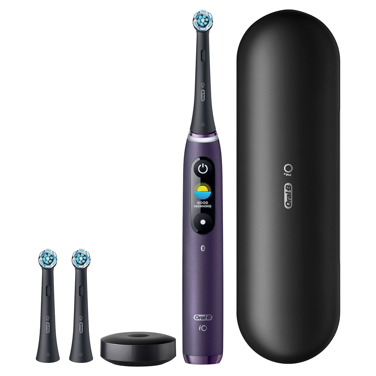 iO Series 8 Twin Pack in Black Onyx and Violet Ametrine | Oral-B