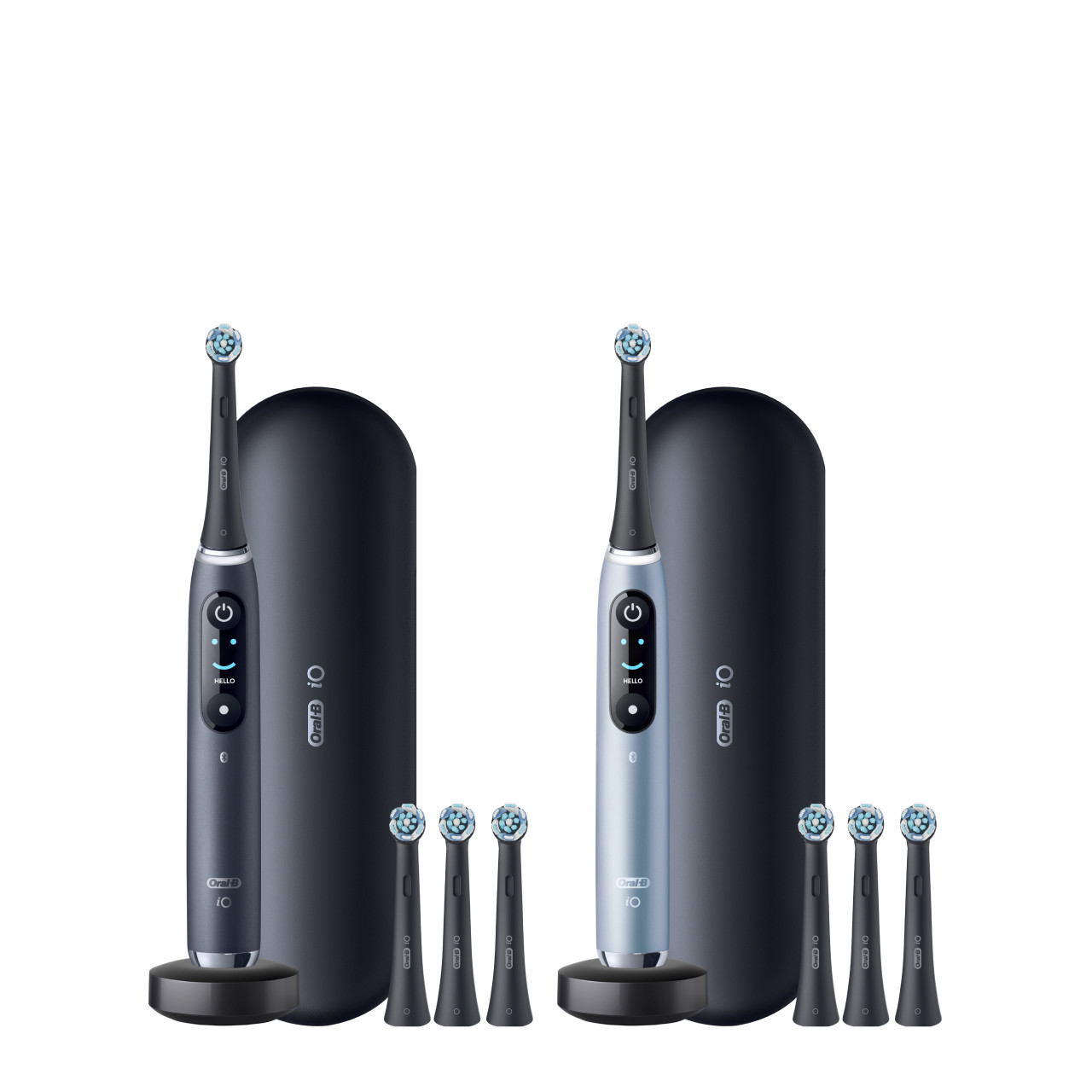 iO Series 9 Twin Pack in Black Onyx Aqua Marine | Oral-B