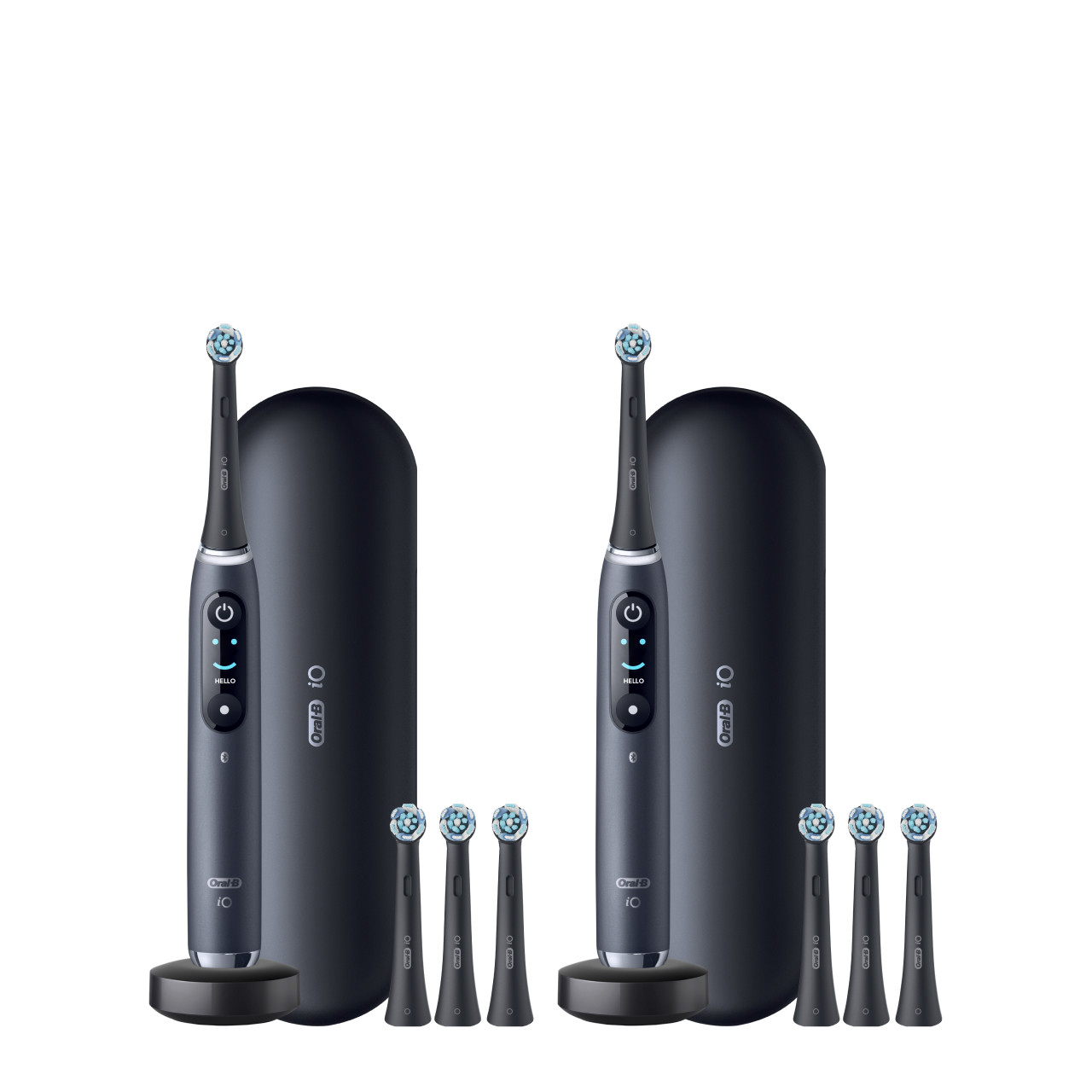 Oral-B iO Series 9 ブラックオニキス iO Series 9 Twin Pack in black onyx | Oral-B