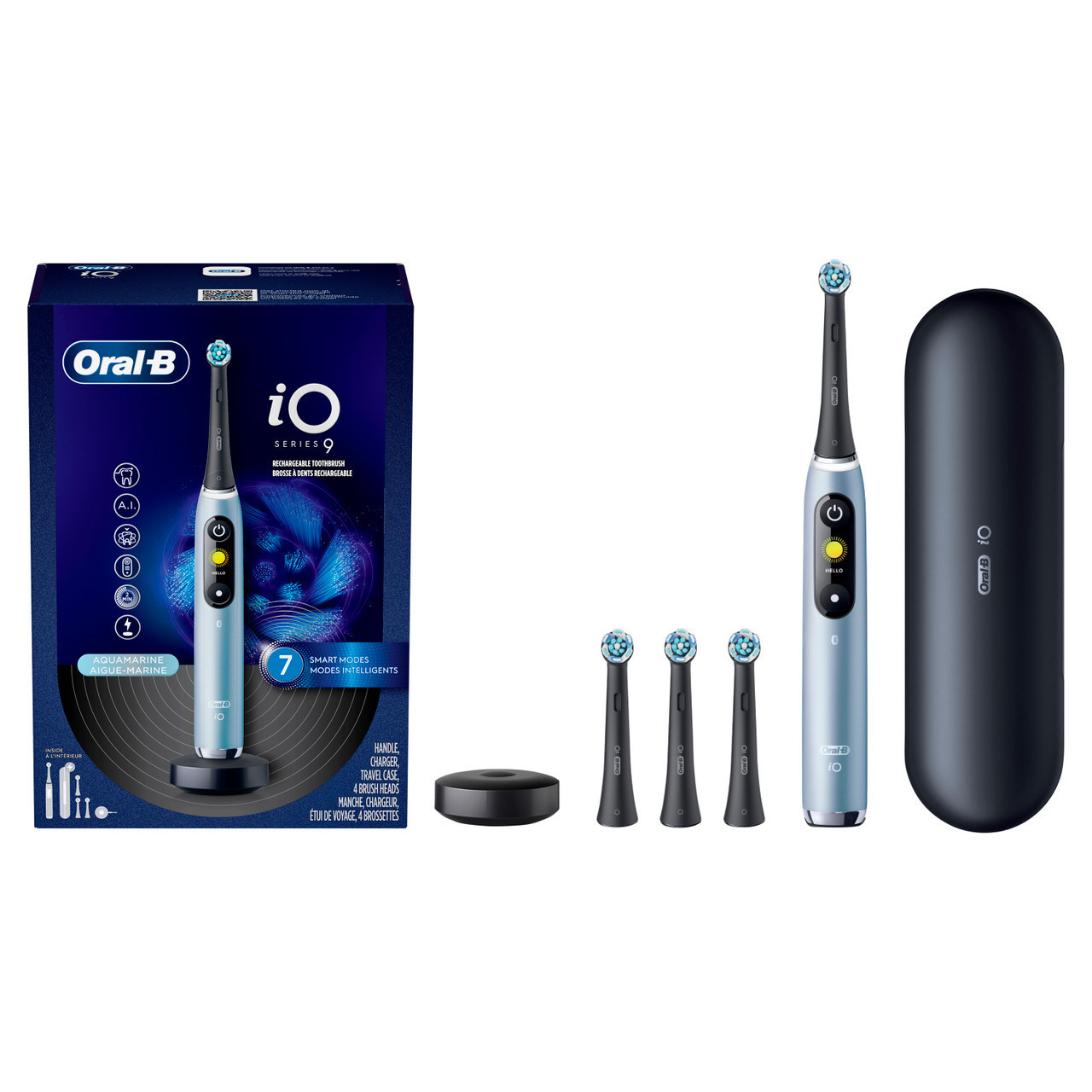 Oral-B 電動歯ブラシ iO9 Oral-B iO9 Rechargeable Electric Toothbrush, Aqua Marine | Oral-B