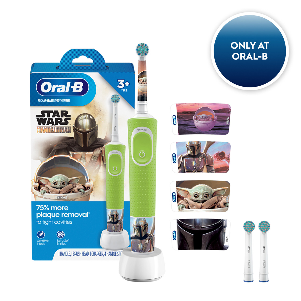 Oral-B Pixar Mandalorian Kids Electric Toothbrush Bundle | Oral-B
