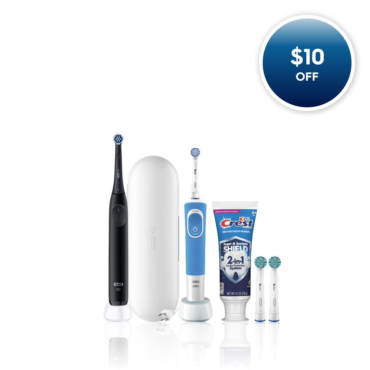 Oral-B Family Pack Featuring iO2 + Kids Advanced Cavity Bundle