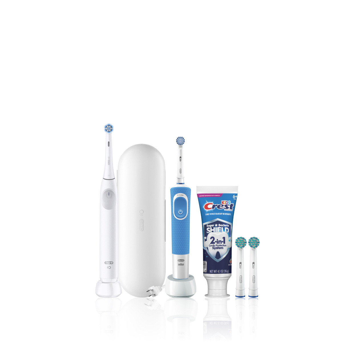 Oral-B Family Pack Featuring iO2 + Kids Advanced Cavity Bundle