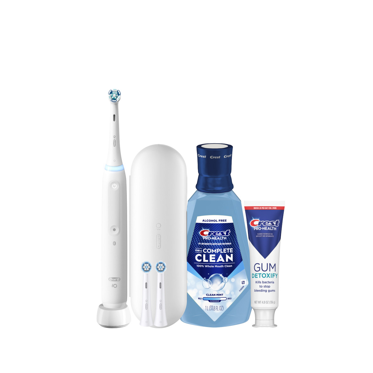 Oral-B + Crest iO Series 4 Gum Care Bundle | Oral-B