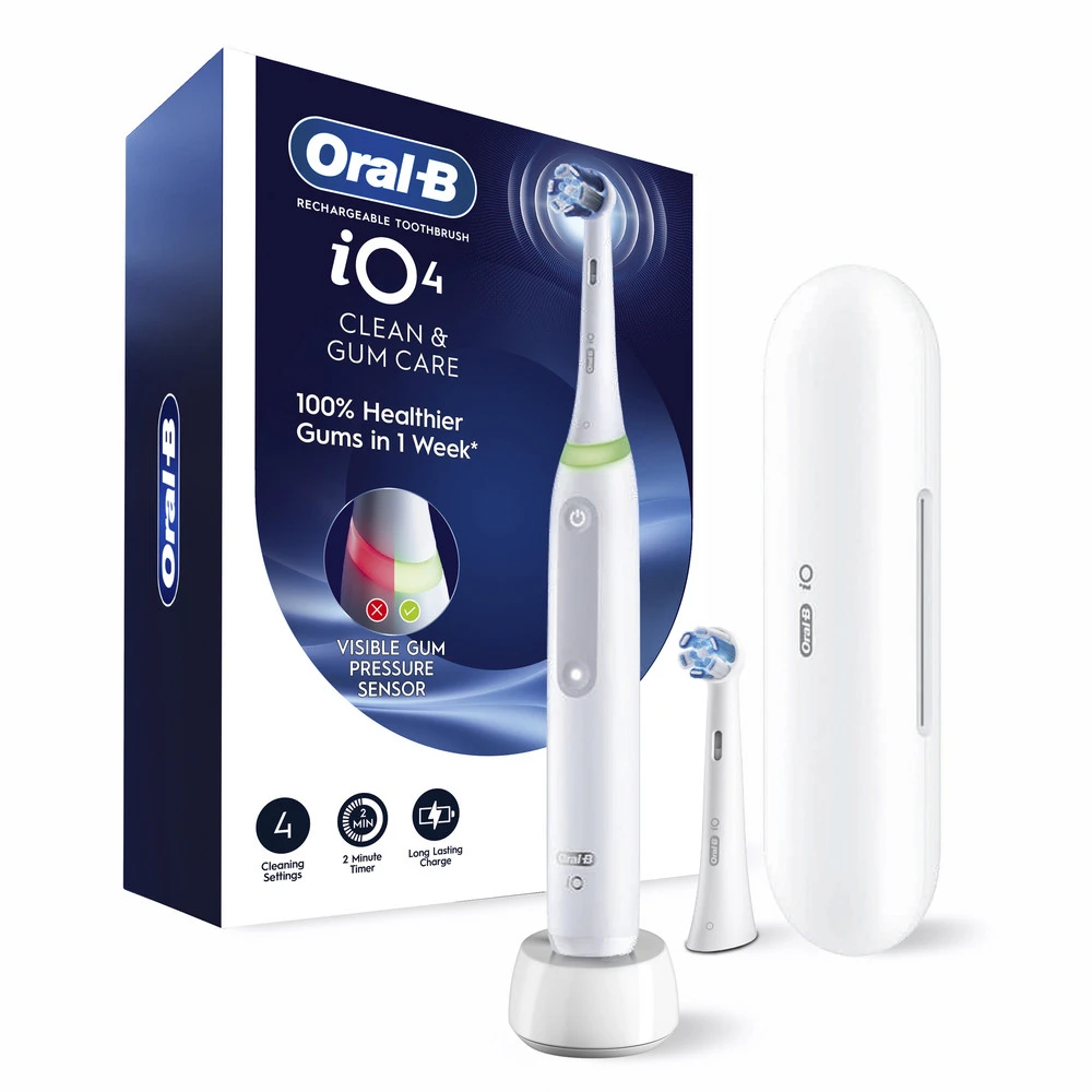 Oral-B iO Series 4 ホワイト　新品未使用 Oral-B iO Series 4 Clean & Gum Care Rechargeable Electric