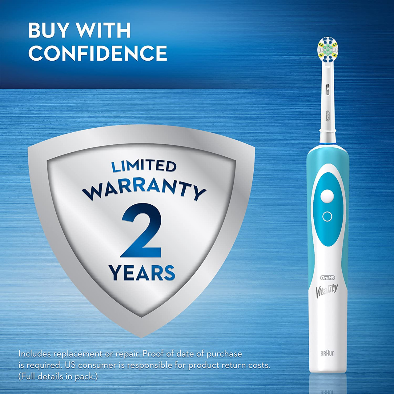 Oral B Vitality D12 Smart Electric Toothbrush With Inductive Charging, 4  Replaceable Heads And Storage Box From Qiuti20, $34.8