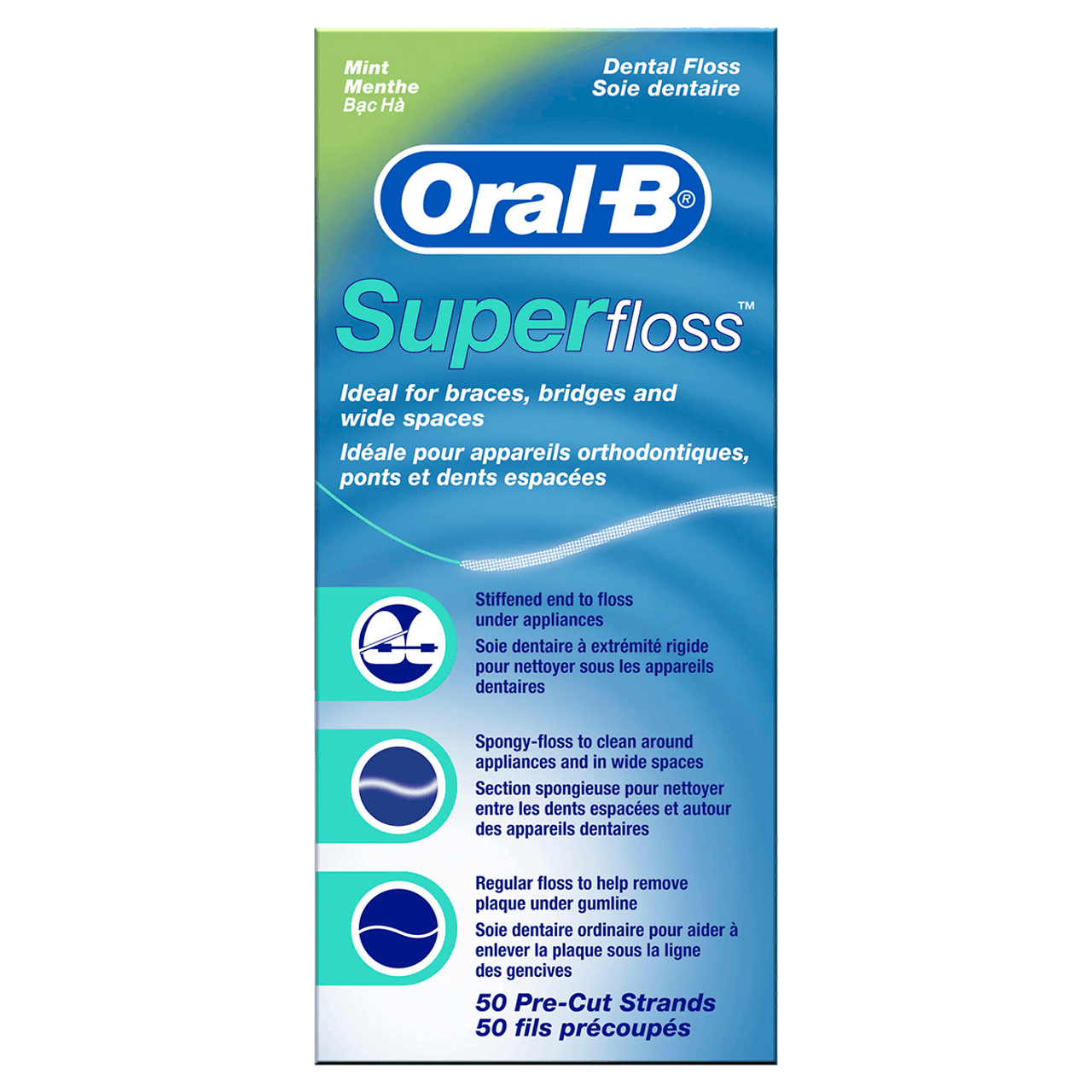 Super Floss for Braces, Bridges and Wide Gaps | Oral-B