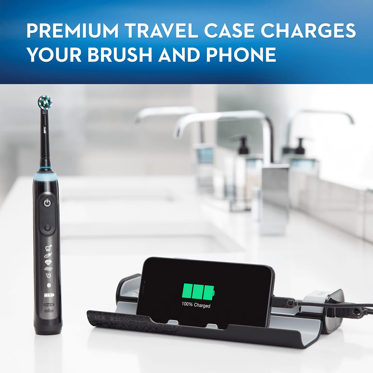 Genius X Luxe Electric Toothbrush w/ Replacement Heads | Oral B