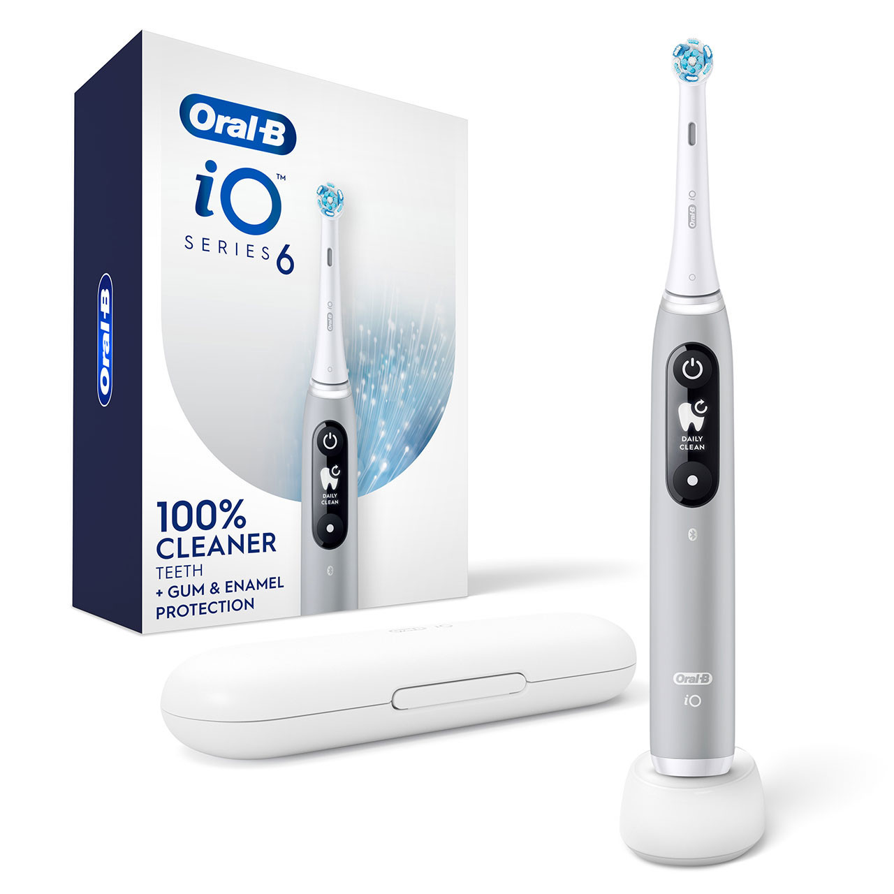 Oral-B iO Series 6 Electric Toothbrush, Grey Opal | Oral-B