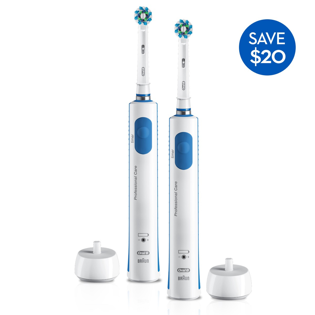 Cross Action Electric Toothbrush Twin Pack | Oral-B