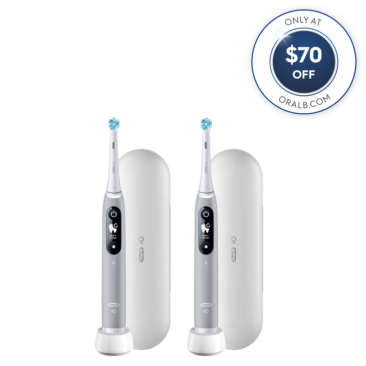 Oral-B iO7 White Alabaster & Black Lava (Duo Pack)