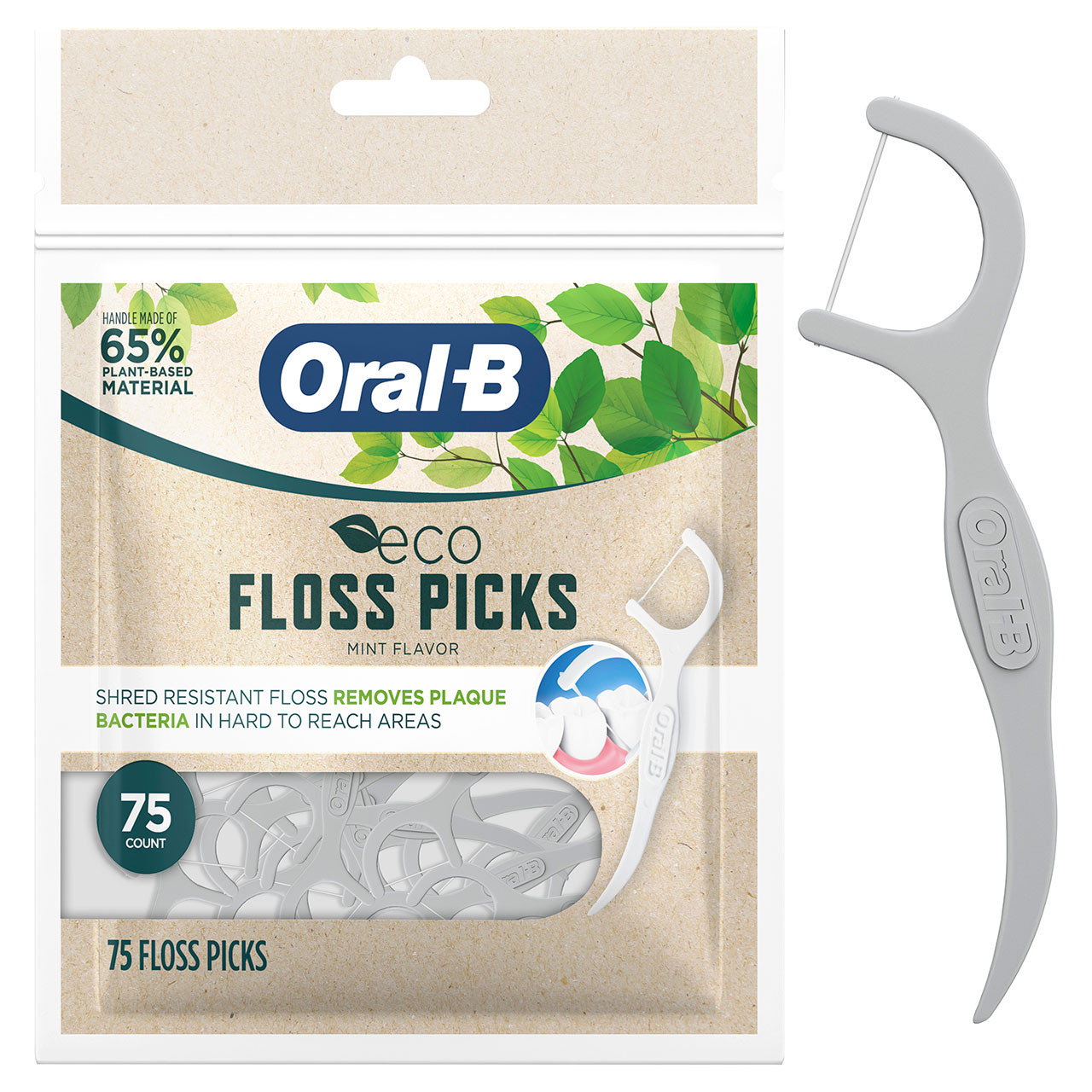 Premier Van mynte eco Dental Floss Picks | Oral-B