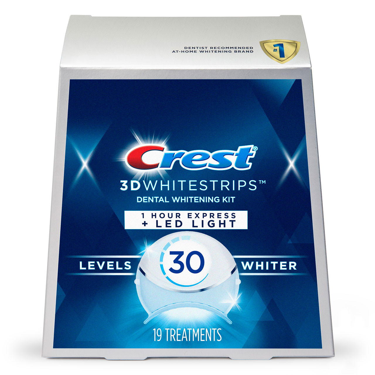 Crest 3DWhitestrips 1-Hour Express + LED Light