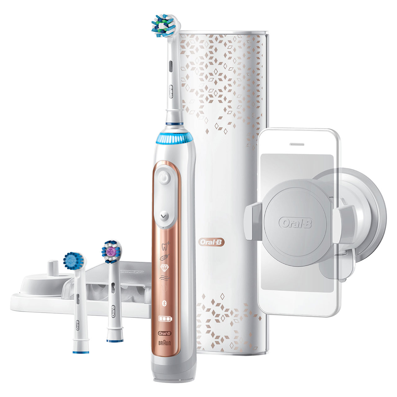 Genius 8000 Rechargeable Electric Toothbrush, Rose Gold