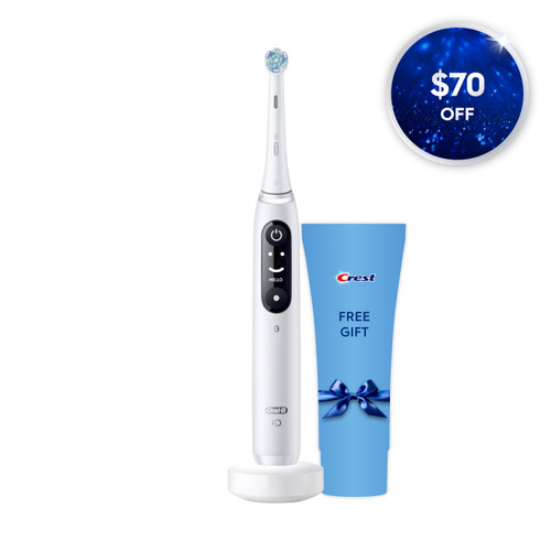 Oral-B iO Series 7 Electric Toothbrush, White Alabaster