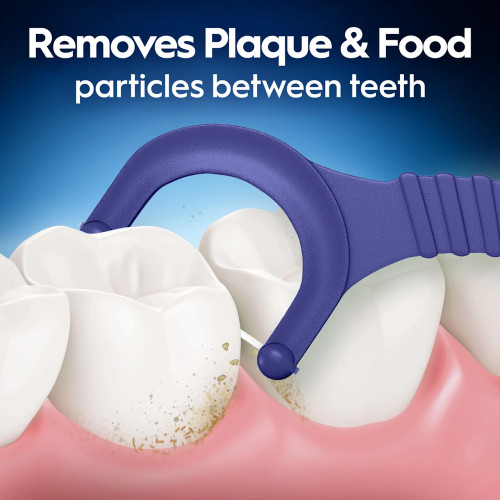 Oral-B Glide Peppermint Dental Floss Picks with Arctic Peppermint Oil Flavor