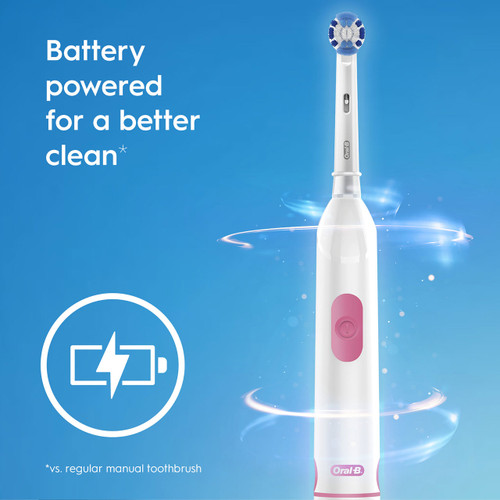Oral-B Revolution Battery Toothbrush, White