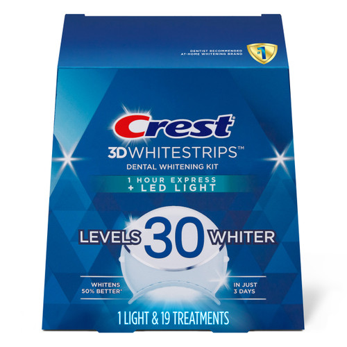 Crest 3DWhitestrips 1 Hour Express + LED Light