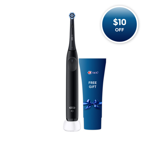 iO Series 2 Rechargeable Electric Toothbrush Starter Kit, Night Black