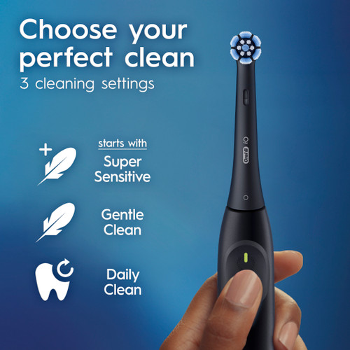 iO Series 2 Rechargeable Electric Toothbrush Starter Kit, Night Black
