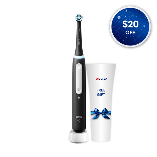 Oral-B iO Series 4 Rechargeable Electric Toothbrush, Matte Black