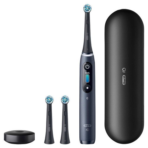 iO Series 8 Rechargeable Electric Toothbrush, Black Onyx | Oral-B