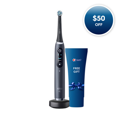 Oral-B iO Series 9 Rechargeable Electric Toothbrush, Black Onyx with $50 off Badge
