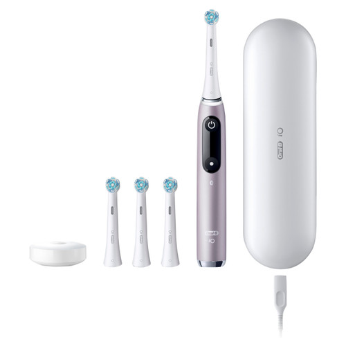 Oral-B iO Series 9 Rechargeable Electric Toothbrush, Rose Quartz