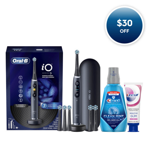 iO Series 9 Twin Pack in Black Onyx Aqua Marine | Oral-B
