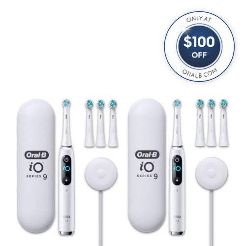 BRAUN Oral-B iO SERIES ９ホワイト Oral-B iO Series 9 Electric Toothbrush with 4 Brush Heads