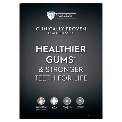 Oral-B Genius X Rechargeable Electric Toothbrush Twin Pack, Black and White