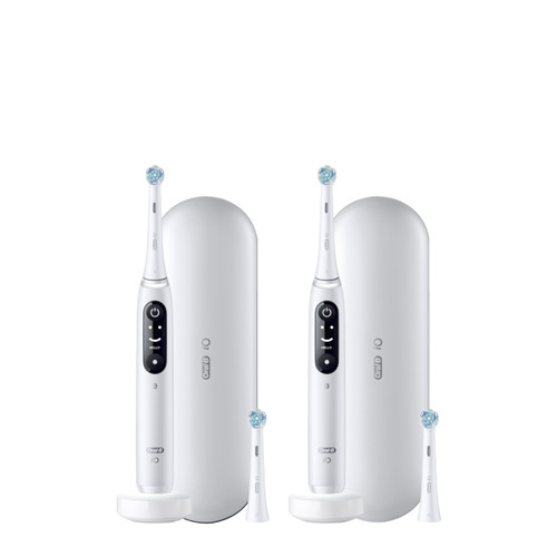 Oral-B iO Series 7 Twin Pack, White Alabaster