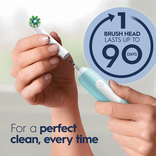 Pro 1000 Rechargeable Electric Toothbrush Twin Pack, Black and Turquoise