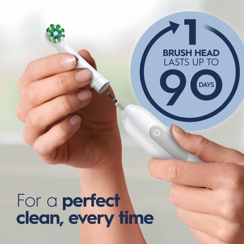 Pro 1000 Rechargeable Electric Toothbrush Twin Pack, White and Turquoise