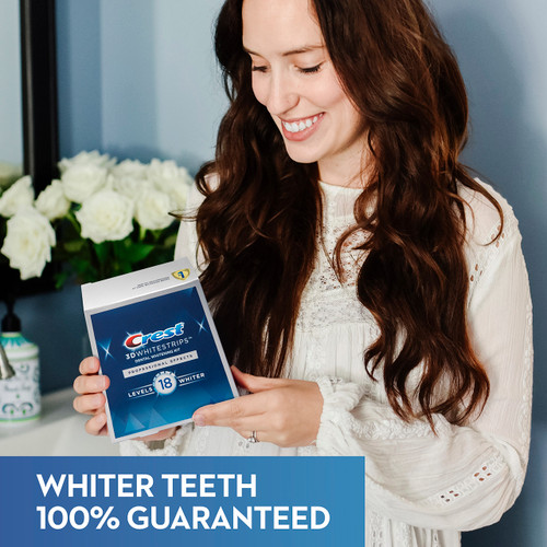 Crest 3DWhitestrips Professional Effects At-home Teeth Whitening Kit, 20 Treatments