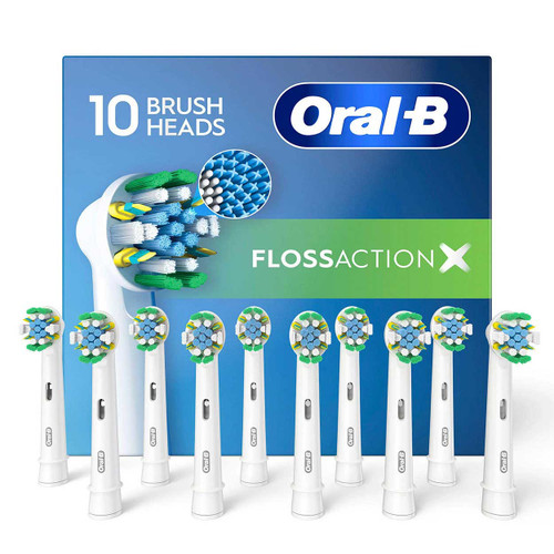 Oral-B FlossAction Replacement Brush Heads, 10-Count
