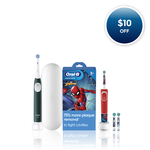 Oral-B Family Pack featuring iO2 + Spiderman, Forest Green