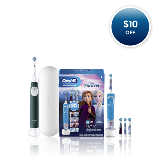 Oral-B Family Pack featuring iO2 + Disney's Frozen, Forest Green