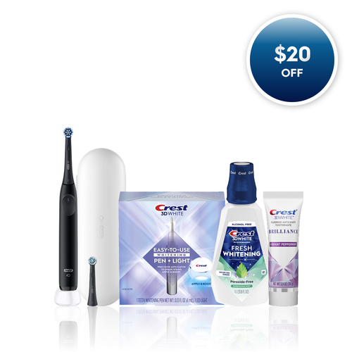 Oral-B Glow & Go Whitening Bundle, Black