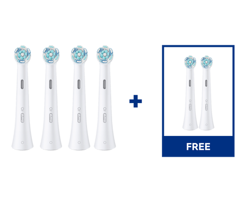 Oral-B iO Ultimate Clean Replacement Brush Heads, 6-CT, White