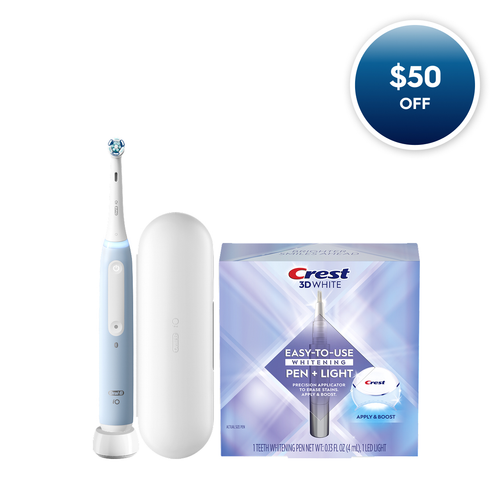 Oral-B + Crest iO Whitening Bundle, Blue