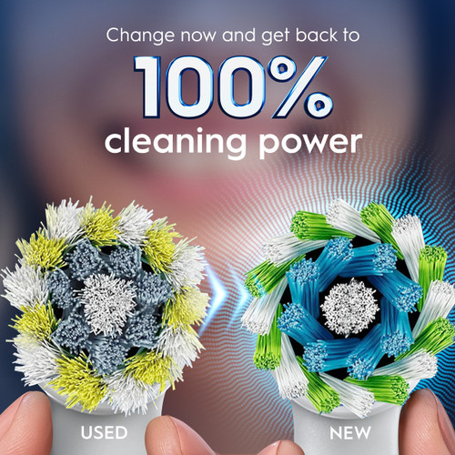 Oral-B CrossAction X-Filament Replacement Brush Heads, 2 CT