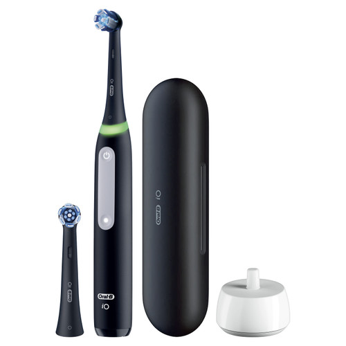 Oral-B iO Series 4 Rechargeable Electric Toothbrush, Matte Black, Out of Package