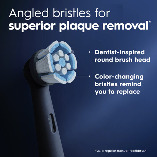Oral-B iO Gum & Sensitive Replacement Brush Heads, Black, 2 Count