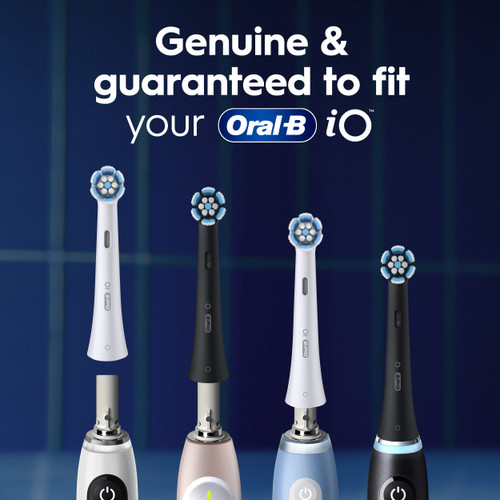 Oral-B iO Gum & Sensitive Replacement Brush Heads, Black, 2 Count
