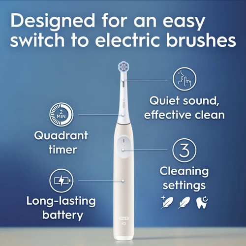 Oral-B iO Series 2 Rechargeable Electric Toothbrush Starter Kit, Peach
