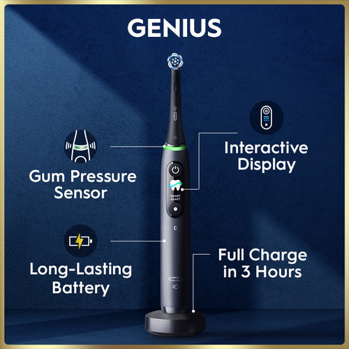iO Series 9 Genius Rechargeable Electric Toothbrush, Black Onyx