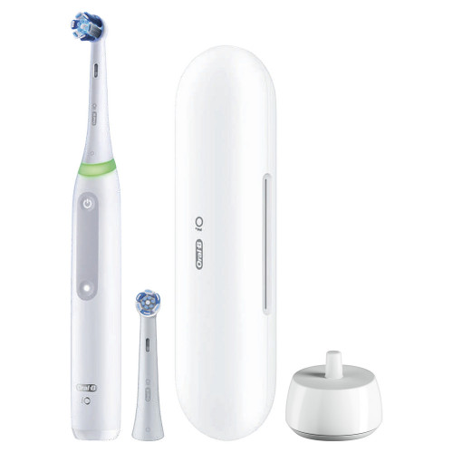 Oral-B iO Series 4 Clean & Gum Care Rechargeable Electric Toothbrush, Matte White