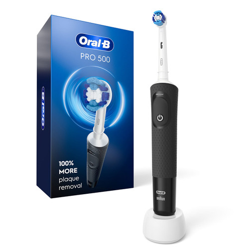 Oral-B Pro 500 Rechargeable Electric Toothbrush, Black