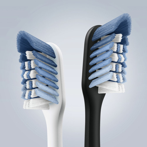 Clic Toothbrush Replacement Brush Heads, Black